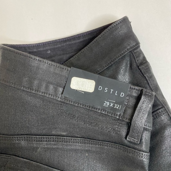 DSTLD high waisted coated black skinny jeans - Picture 4 of 9